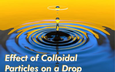 Effect of Colloidal Particles on a Drop