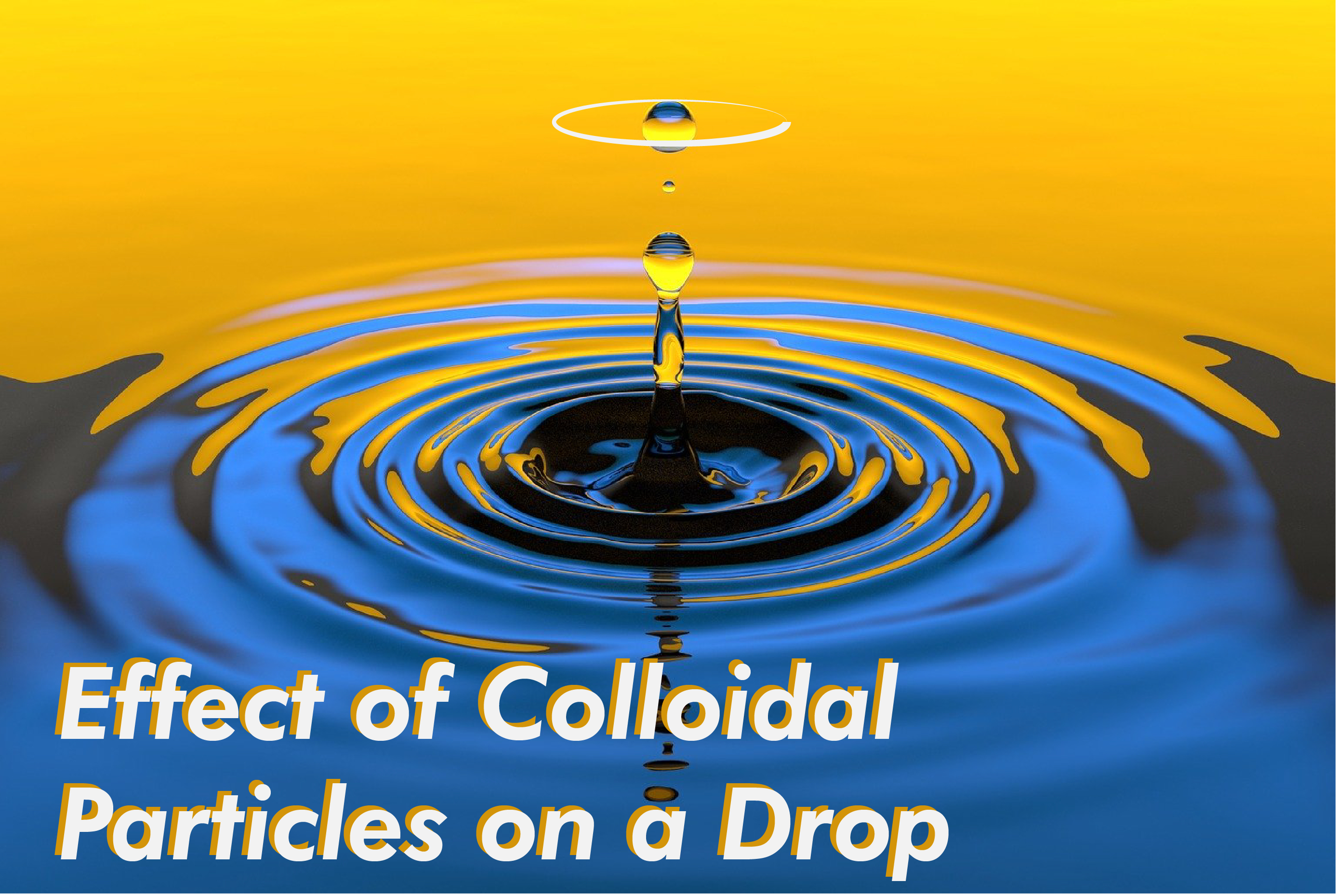 Effect of Colloidal Particles on a Drop
